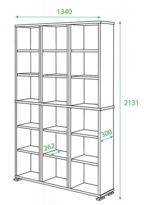 Стеллаж Домино ПУ-40-1 в Тюмени - tumen.mebel24.online | фото 2