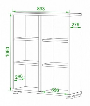 Стеллаж Домино ПУ-50-1 в Тюмени - tumen.mebel24.online | фото 2