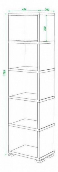 Стеллаж Домино СБ-15/5 в Тюмени - tumen.mebel24.online | фото 2