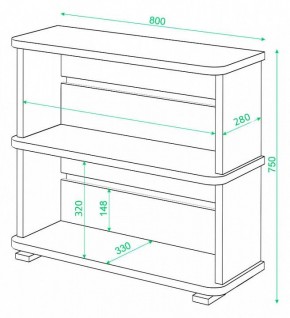 Стеллаж Домино СБ-25/2 в Тюмени - tumen.mebel24.online | фото 3