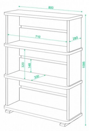 Стеллаж Домино СБ-25/3 в Тюмени - tumen.mebel24.online | фото 3