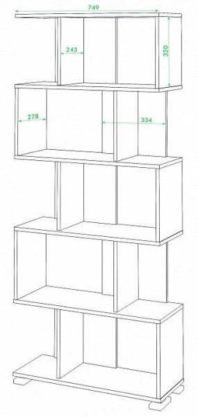 Стеллаж Домино СЛ-5 в Тюмени - tumen.mebel24.online | фото 2