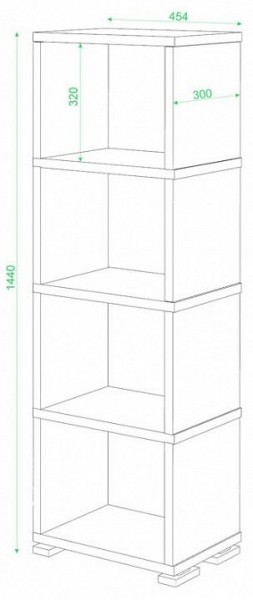 Стеллаж-колонка Домино СБ-15/4 в Тюмени - tumen.mebel24.online | фото 3