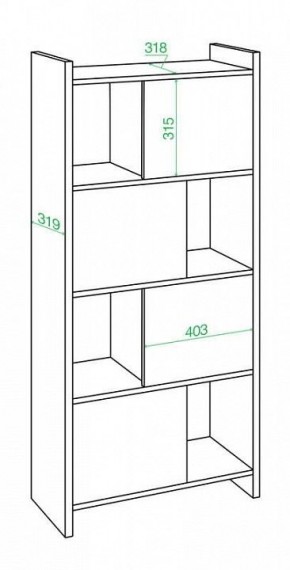 Стеллаж комбинированный Домино Лайт СТЛ-3В в Тюмени - tumen.mebel24.online | фото 2