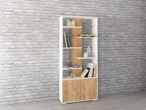 Стеллаж Ромео-4 дуб крафт золотой/белый в Тюмени - tumen.mebel24.online | фото