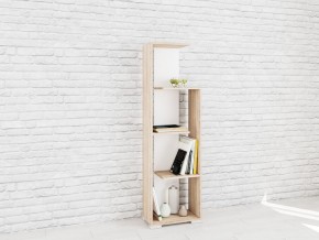 Стеллаж Ромео-6 Дуб сонома/Белый в Тюмени - tumen.mebel24.online | фото