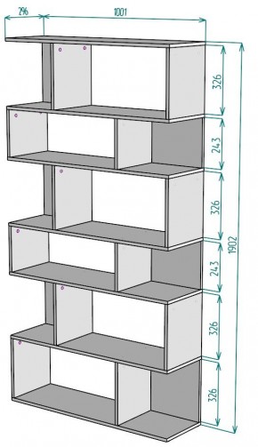 Стеллаж S10 в Тюмени - tumen.mebel24.online | фото 2