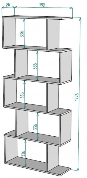 Стеллаж S50 в Тюмени - tumen.mebel24.online | фото 2