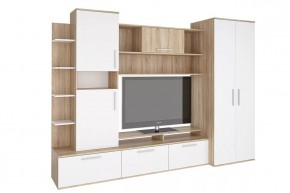Стенка Денвер (СТЛ.151.01) Дуб сонома/Белый в Тюмени - tumen.mebel24.online | фото