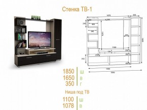 Стенка для гостиной ТВ-1 в Тюмени - tumen.mebel24.online | фото 2