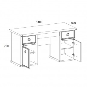 Стол 2D3S, MAGELLAN, цвет Сосна винтаж в Тюмени - tumen.mebel24.online | фото 2