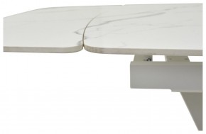 Стол ALATRI 120 GLOSS STATUARIO WHITE SOLID CERAMIC / WHITE, ®DISAUR в Тюмени - tumen.mebel24.online | фото 3