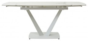 Стол ALATRI 120 GLOSS STATUARIO WHITE SOLID CERAMIC / WHITE, ®DISAUR в Тюмени - tumen.mebel24.online | фото 4