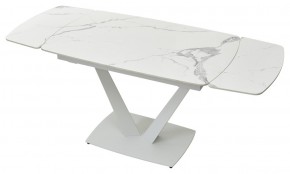 Стол ALATRI 120 GLOSS STATUARIO WHITE SOLID CERAMIC / WHITE, ®DISAUR в Тюмени - tumen.mebel24.online | фото 6