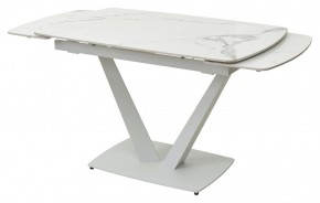 Стол ALATRI 120 GLOSS STATUARIO WHITE SOLID CERAMIC / WHITE, ®DISAUR в Тюмени - tumen.mebel24.online | фото 8