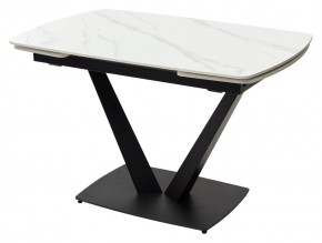 Стол ALATRI 120 MATT WHITE MARBLE SOLID CERAMIC / BLACK, ®DISAUR в Тюмени - tumen.mebel24.online | фото 2