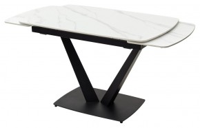 Стол ALATRI 120 MATT WHITE MARBLE SOLID CERAMIC / BLACK, ®DISAUR в Тюмени - tumen.mebel24.online | фото 8