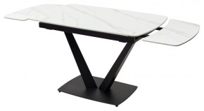 Стол ALATRI 120 MATT WHITE MARBLE SOLID CERAMIC / BLACK, ®DISAUR в Тюмени - tumen.mebel24.online | фото 9