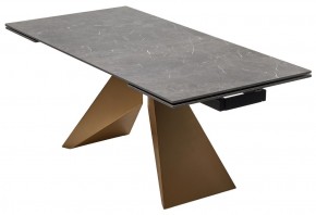 Стол ALES 180 BLACK GRAVE SOLID CERAMIC, керамика / бронзовый, ®DISAUR в Тюмени - tumen.mebel24.online | фото 14