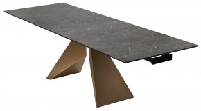 Стол ALES 180 BLACK GRAVE SOLID CERAMIC, керамика / бронзовый, ®DISAUR в Тюмени - tumen.mebel24.online | фото 7