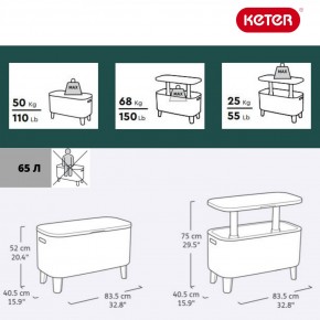 Стол Беви Бар (Bevy Bar Large Cool Bar), коричневый в Тюмени - tumen.mebel24.online | фото 2