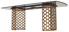 Стол CHIAVARI 220 KL-188 Контрастный мрамор матовый, итальянская керамика / Шампань, ®DISAUR в Тюмени - tumen.mebel24.online | фото 5