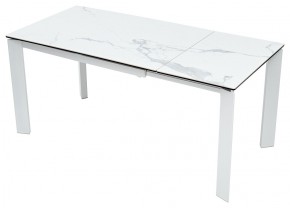 Стол CORNER 120 MATTE STATUARIO Белый мрамор матовый керамика, стекло/ белый каркас, ®DISAUR в Тюмени - tumen.mebel24.online | фото 3