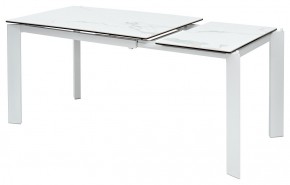 Стол CORNER 120 MATTE STATUARIO Белый мрамор матовый керамика, стекло/ белый каркас, ®DISAUR в Тюмени - tumen.mebel24.online | фото 4