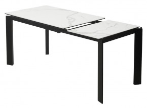 Стол CORNER 120 MATTE STATUARIO Белый мрамор матовый керамика, стекло/ черный каркас, ®DISAUR в Тюмени - tumen.mebel24.online | фото 4
