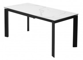 Стол CORNER 120 MATTE STATUARIO Белый мрамор матовый керамика, стекло/ черный каркас, ®DISAUR в Тюмени - tumen.mebel24.online | фото 5