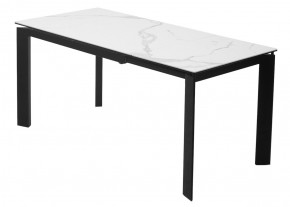 Стол CORNER 120 MATTE STATUARIO Белый мрамор матовый керамика, стекло/ черный каркас, ®DISAUR в Тюмени - tumen.mebel24.online | фото 6