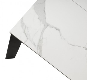 Стол CORNER 120 MATTE STATUARIO Белый мрамор матовый керамика, стекло/ черный каркас, ®DISAUR в Тюмени - tumen.mebel24.online | фото 8