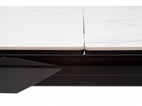 Стол CREMONA 140 MATTE STATUARIO Белый мрамор матовый, керамика/ черный каркас, ®DISAUR в Тюмени - tumen.mebel24.online | фото 4