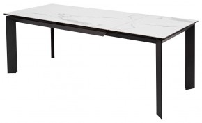 Стол CREMONA 140 MATTE STATUARIO Белый мрамор матовый, керамика/ черный каркас, ®DISAUR в Тюмени - tumen.mebel24.online | фото 5