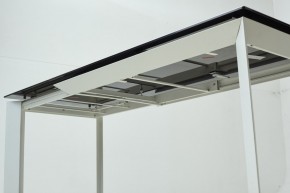 Стол CREMONA 180 KL-188 Контрастный мрамор матовый, итальянская керамика/ белый каркас, ®DISAUR в Тюмени - tumen.mebel24.online | фото 8