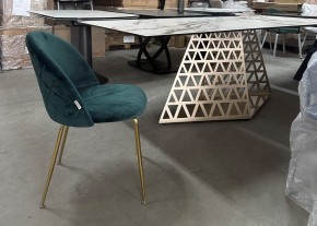 Стол ENNA 220 KL-188 Контрастный мрамор матовый, итальянская керамика/ каркас цвета шампань, ®DISAUR в Тюмени - tumen.mebel24.online | фото 7