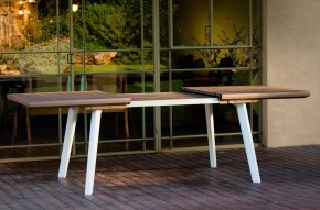 Стол Гармония раздвижной (Harmony Extendable) белый-капучино в Тюмени - tumen.mebel24.online | фото 3