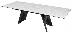 Стол IVAR 200 MARBLES KL-99 Белый мрамор, итальянская керамика, ®DISAUR в Тюмени - tumen.mebel24.online | фото 1