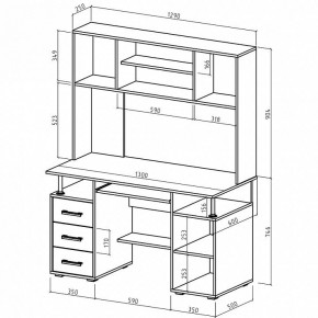 Стол компьютерный Амбер-19 в Тюмени - tumen.mebel24.online | фото 2