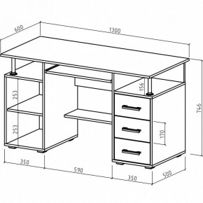 Стол компьютерный Амбер в Тюмени - tumen.mebel24.online | фото 3