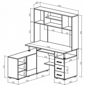 Стол компьютерный Амбер в Тюмени - tumen.mebel24.online | фото 3