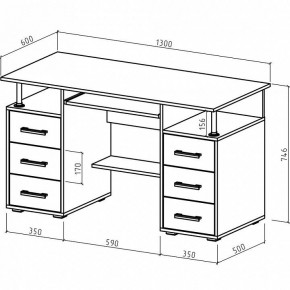 Стол компьютерный Амбер в Тюмени - tumen.mebel24.online | фото 3