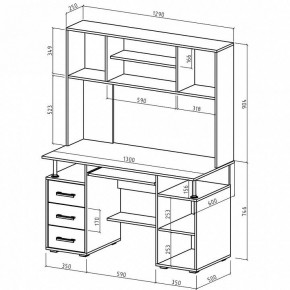 Стол компьютерный Амбер в Тюмени - tumen.mebel24.online | фото 3