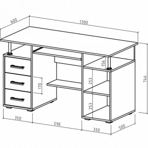 Стол компьютерный Амбер в Тюмени - tumen.mebel24.online | фото 3