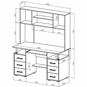 Стол компьютерный Амбер в Тюмени - tumen.mebel24.online | фото 3