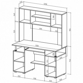 Стол компьютерный Амбер в Тюмени - tumen.mebel24.online | фото 3