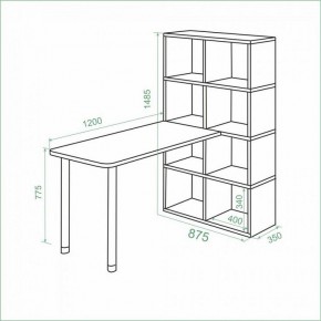 Стол компьютерный Bartolo в Тюмени - tumen.mebel24.online | фото 3