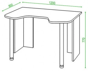 Стол компьютерный Домино Lite СКЛ-Игр120 в Тюмени - tumen.mebel24.online | фото 2