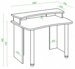 Стол компьютерный Домино lite СКЛ-Софт120+НКИЛ120 в Тюмени - tumen.mebel24.online | фото 2