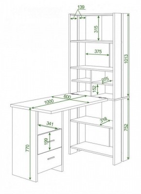 Стол компьютерный Домино Lite СТЛ-ОВ+С100Прям+ТЯЛ в Тюмени - tumen.mebel24.online | фото 2